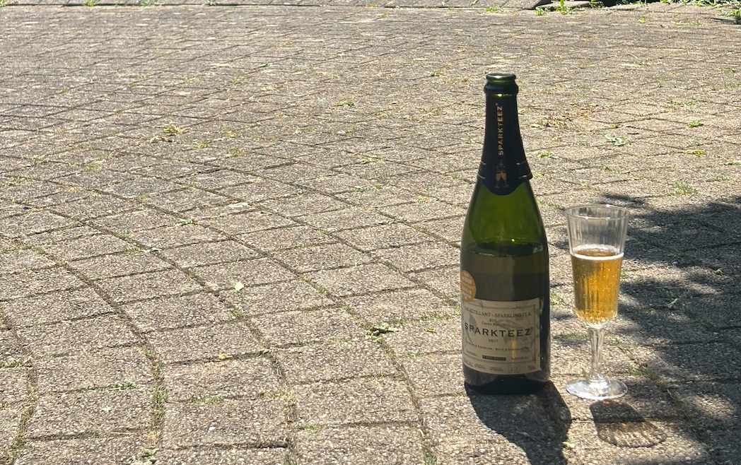 Bouteilles Sparkteez, thés pétillants sans alcool élégants