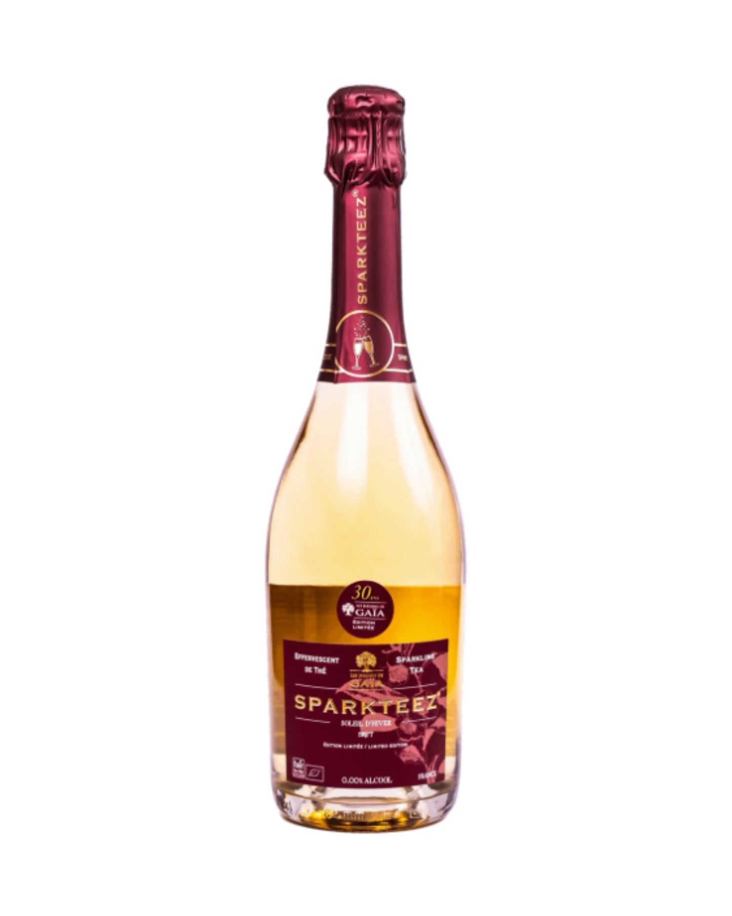Thé pétillant Bio Sparkteez Cuvée Prémium "Soleil d'Hiver" 0% alcool