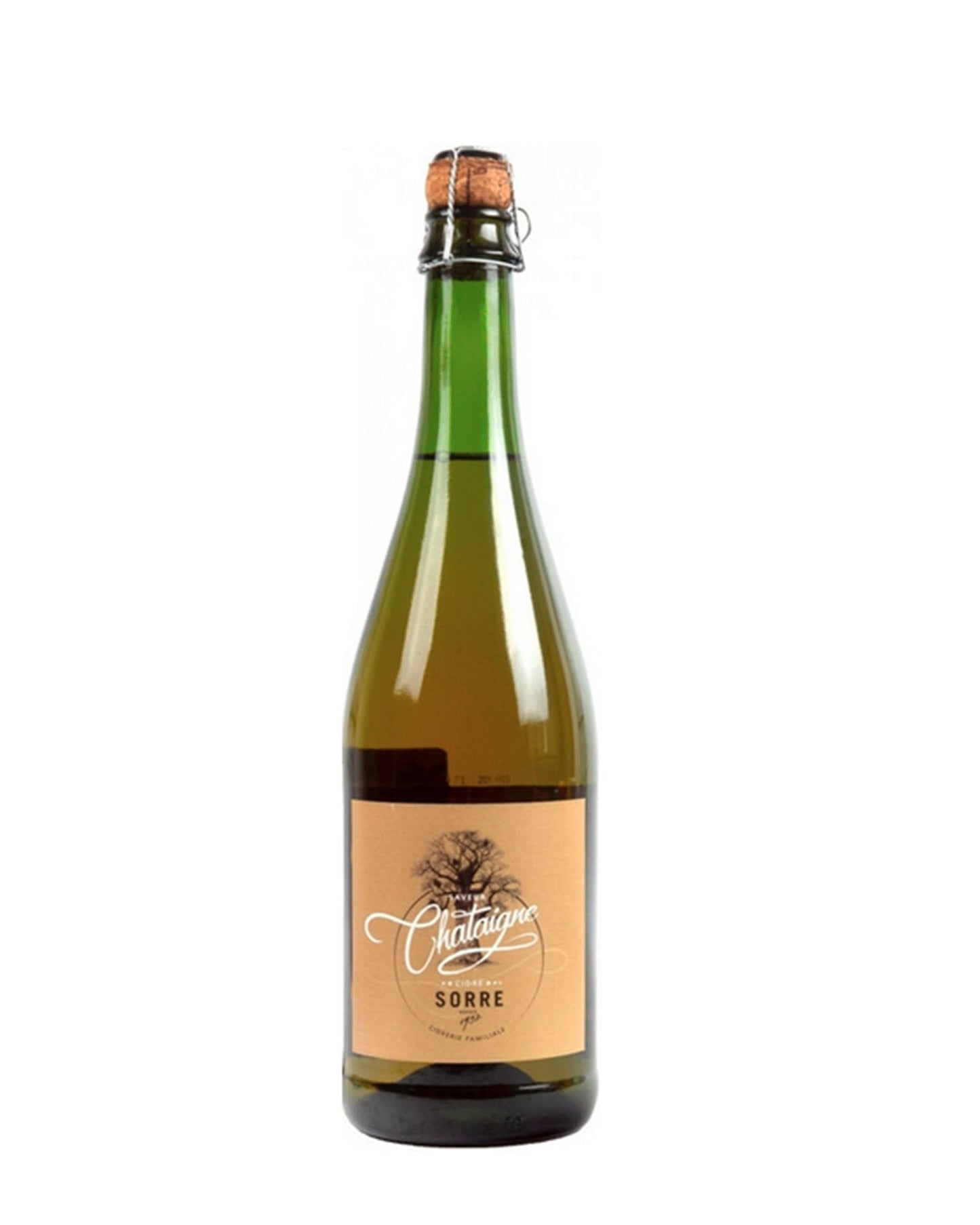Cidre saveur chataigne brut  75cl maison SORRE