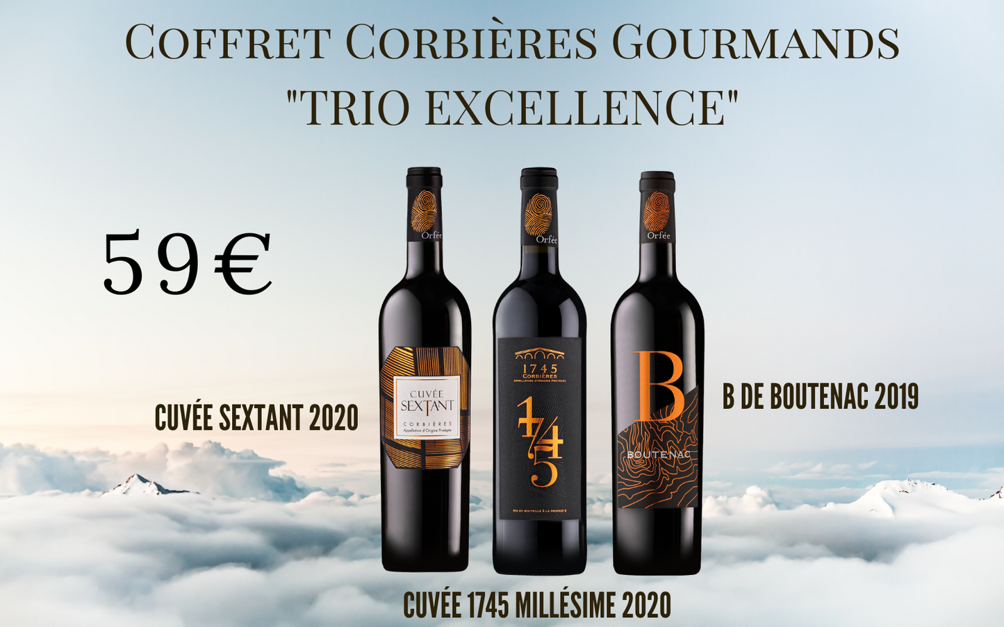 Lot de 3 Corbières rouges : L'Excellence du Languedoc