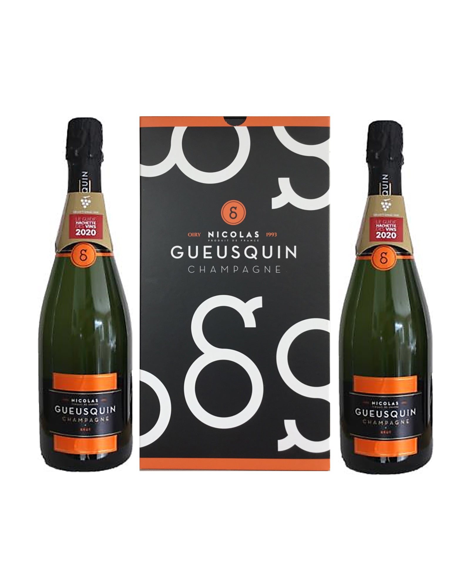 Coffret 2 bouteilles de champagne TRADITION Nicolas Gueusquin
