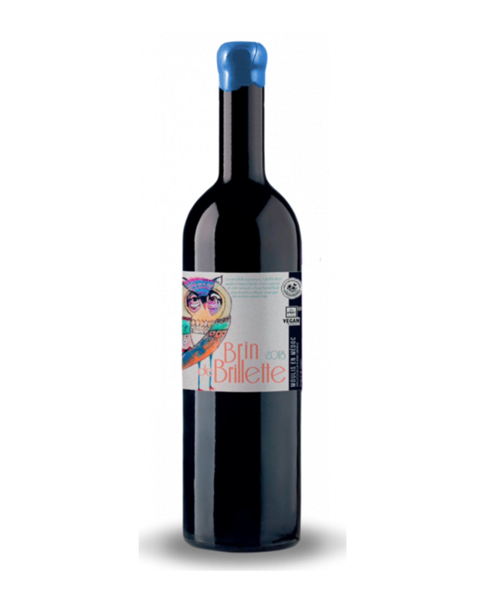 Moulis en Médoc rouge Brin de  Brillette 2018 Vin végan.